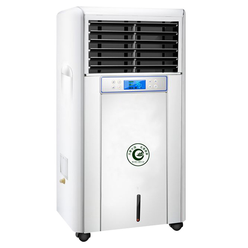 Wet film mistless humidifier