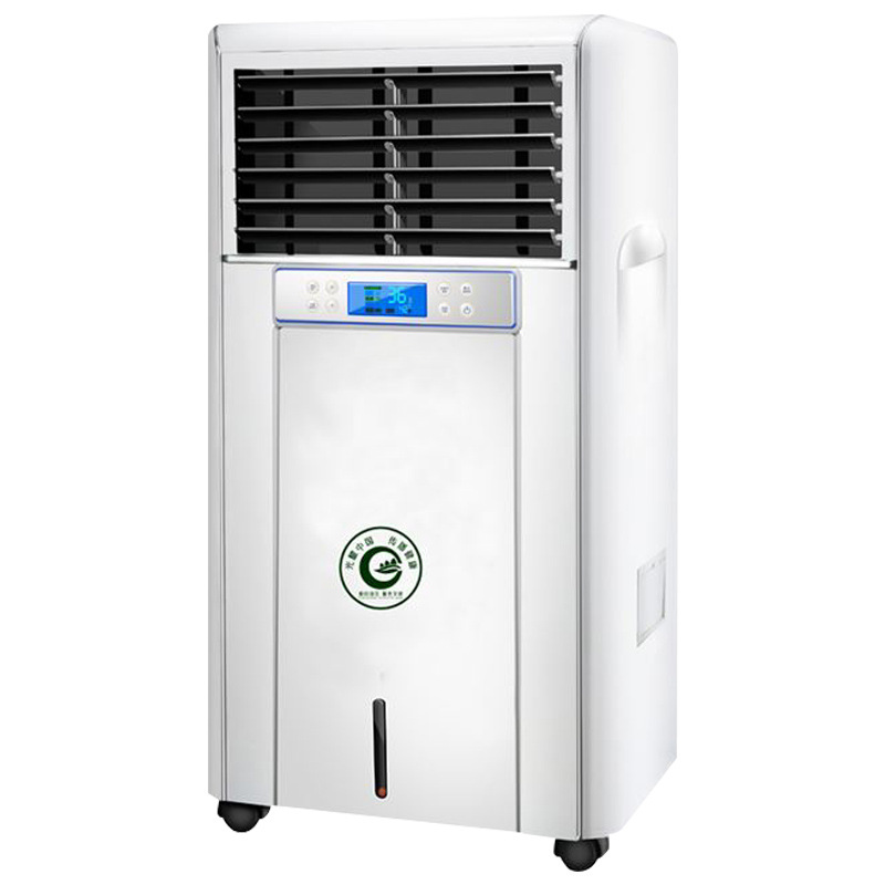 Wet film mistless humidifier