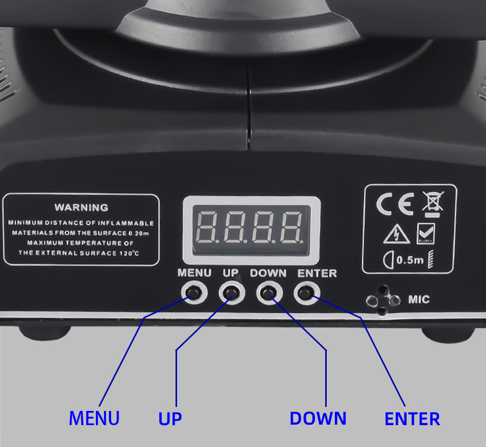 Hot Sale 60w RGBW 4in1 Mini Beam Light Stage Lights Dj 60W Mini Moving Head Beam With LED Ring
