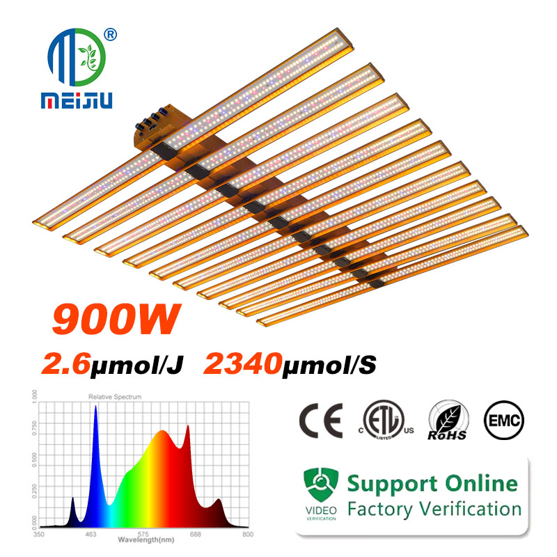 5 Channels Value 900W-1500W Full Spectrum LED Grow Lights Full Spectrum Led for Commercial Greenhouse Lettuce and Herb