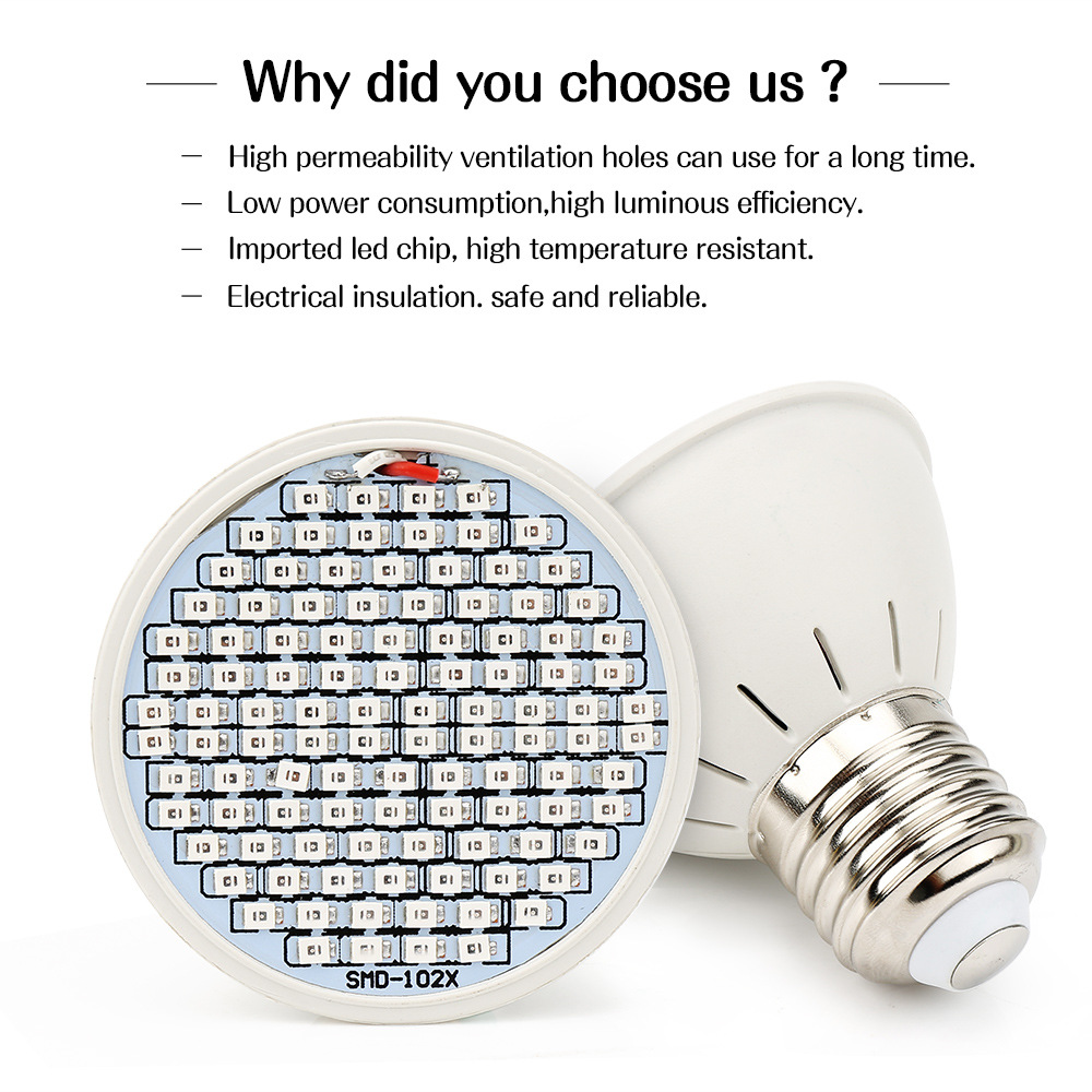 300 LED Red & Blue Light Therapy Beauty Lamp for Skin Rejuvenation & Acne Treatment