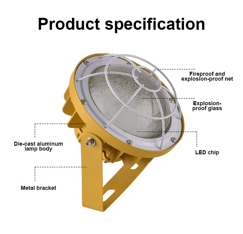 50W-200W Durable Aluminum Alloy LED Work Light with Waterproof Fluorescent Lamp for CNC Machine Workshop Lighting