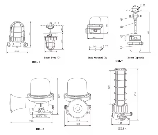Hot Sell Atex Audible Visual Alarm Siren Red 90db 24v Dc Ip66 Explosion Proof Led Strobe signal Alarm Warning Lights