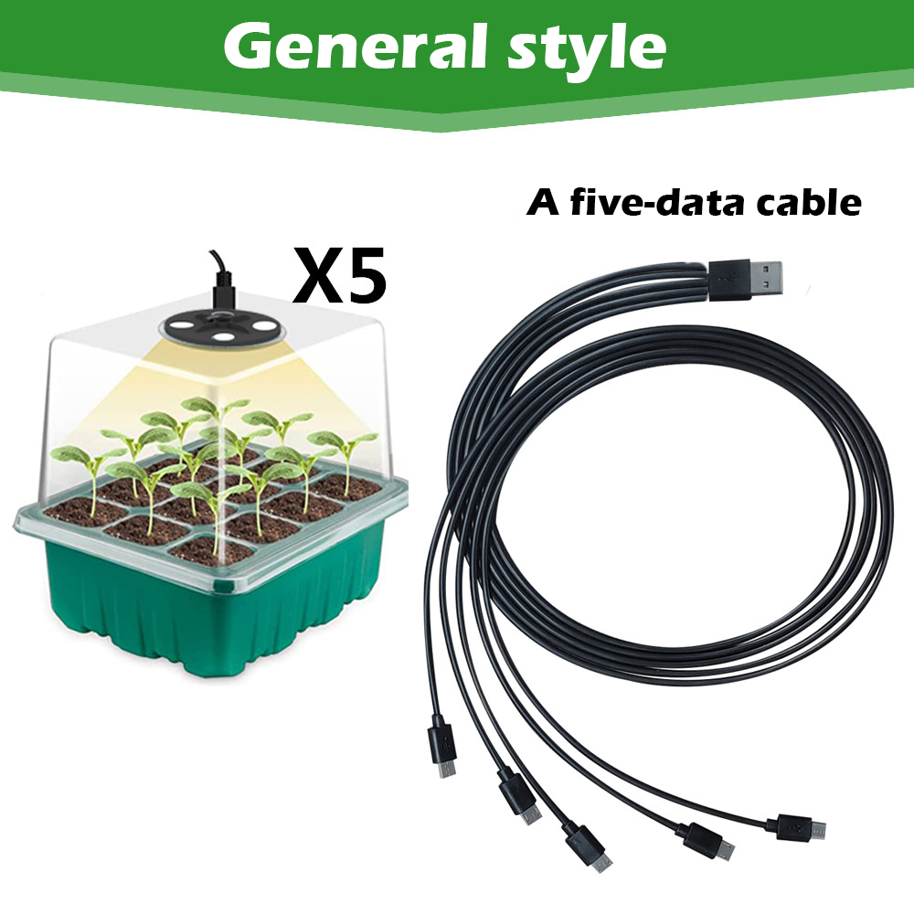 Wholesale Garden Nursery Plant Seed Grow Tray With Lid 12 Cell Germination Seedling Starter Tray Kit With Dome Grow Light