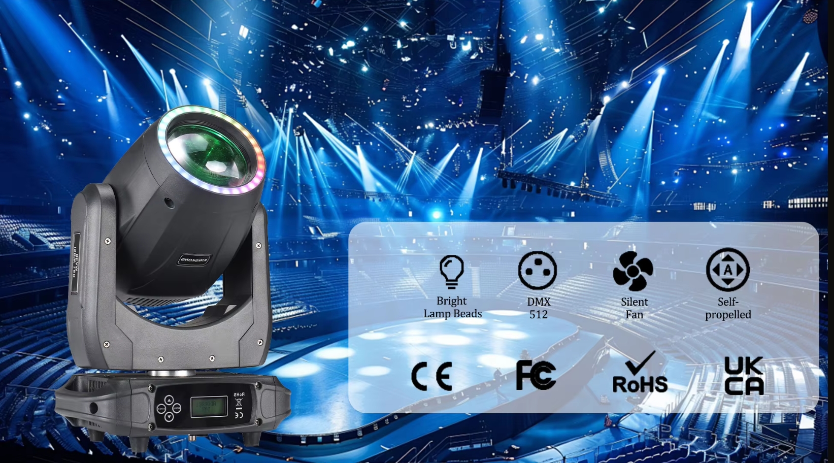 AOPU Factory Beam 150w 8 Prism 30PcsX0.2W RGB 3IN1 LED RING LED Moving Head Beam Lighting for Concert