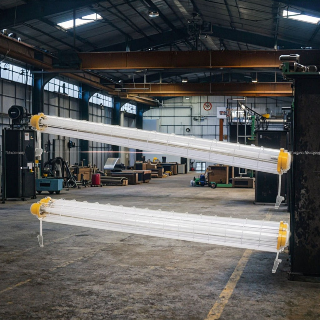 LED Tube IP66 Vapor Tight Tri Proof Dust Free Cleanroom Linear Industrial Lighting Explosion Proof Class I/Div 1 Dimmable