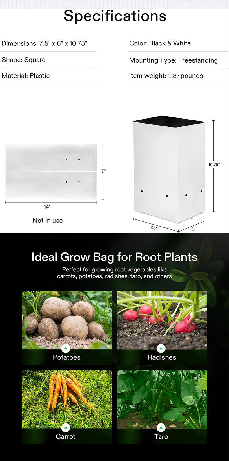 Customized Seed Spreader Bag for Seedlings Grow