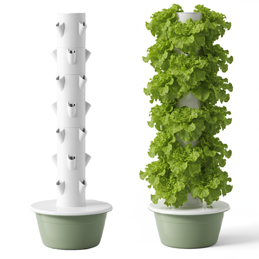 New Agricultural Indoor Hydroponic System Tower Farming Vertical Growing System Hydroponic Tower for Planting Vegetable