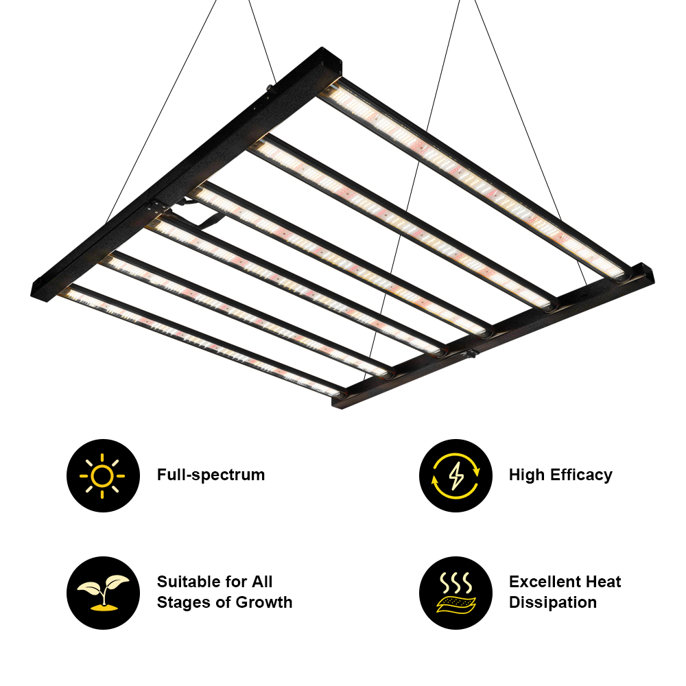 Meijiu Advanced 720W Full Spectrum LED Grow Lights with Separate Control Function for Professional Horticulture Applications