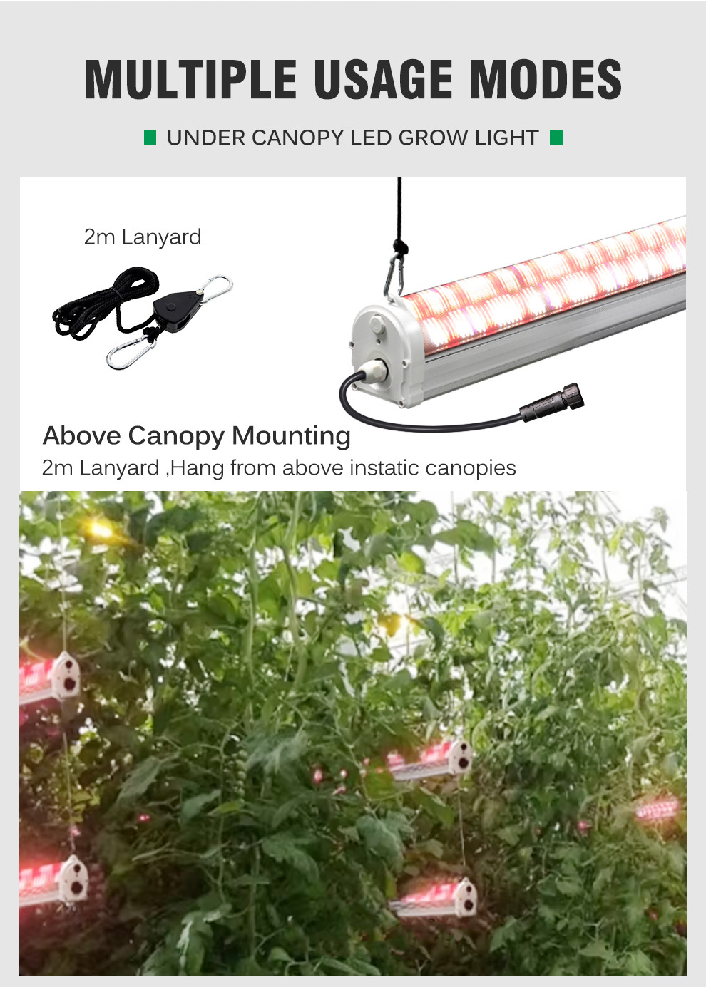 US Stock 150W Full Spectrum Under Canopy LED Grow Lights with High-Efficiency Chips for Indoor Growing