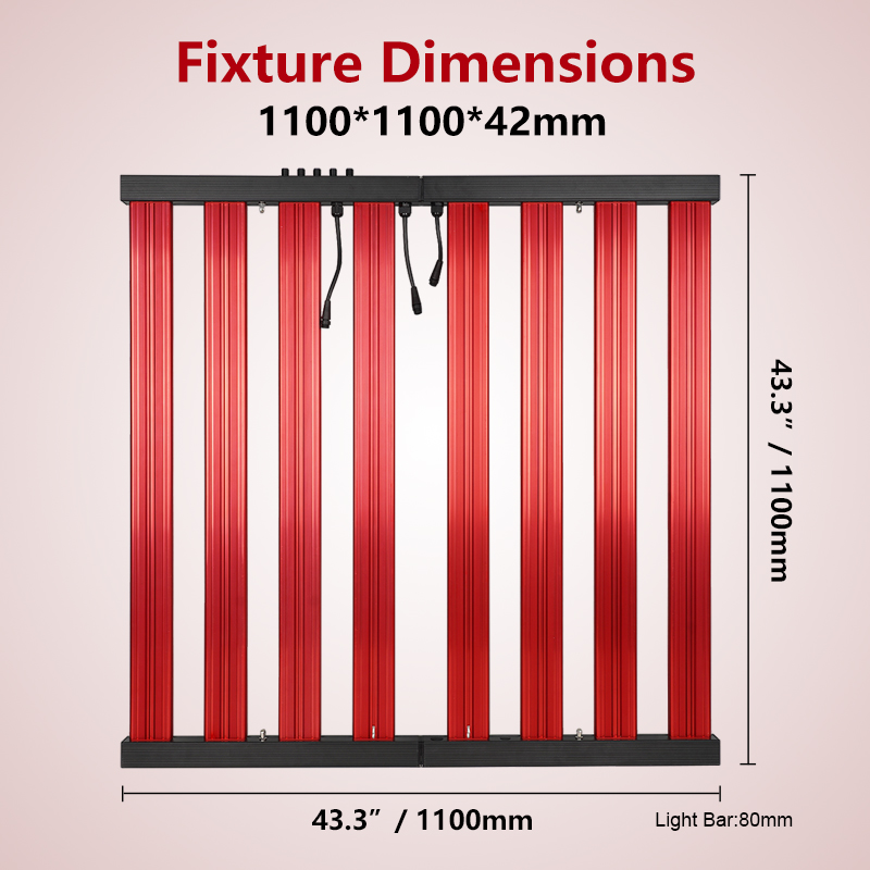 Full Spectrum DIY LED Grow Light Dimmable With Knob for Greenhouse Hydroponics Grow Tent Indoor Planting