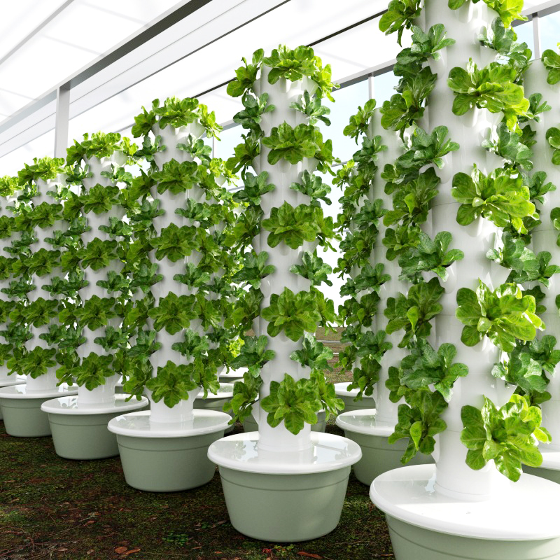 Indoor/outdoor 9 Layers 36 Holes AeroponicTower Aeroponics Herb/Flower/Vegetable Garden Vertical Hydroponic Growing Tower System