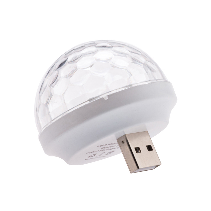 Stage DJ RGB Strobe Magic Ball Mini Disco Light Usb Car Atmosphere Lamp Inner Ambient Star Light Led
