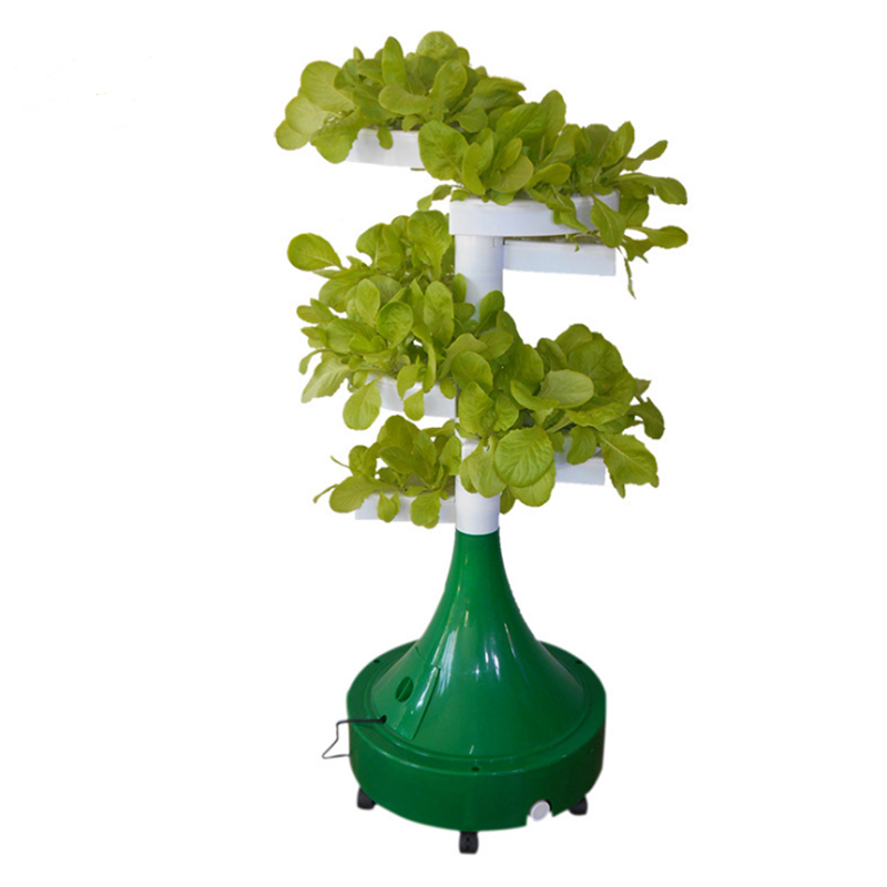 Spiral soilless cultivation tower planting rack