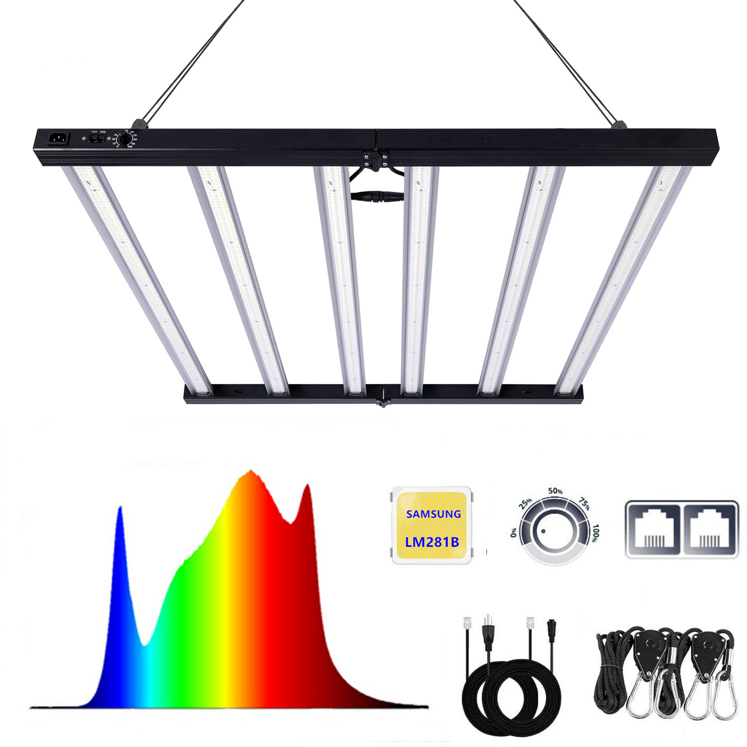 MEIJIU Cost Effective Hydroponic Indoor Grow 720W Led Grow Light For Grow Tent and Commercial Growing