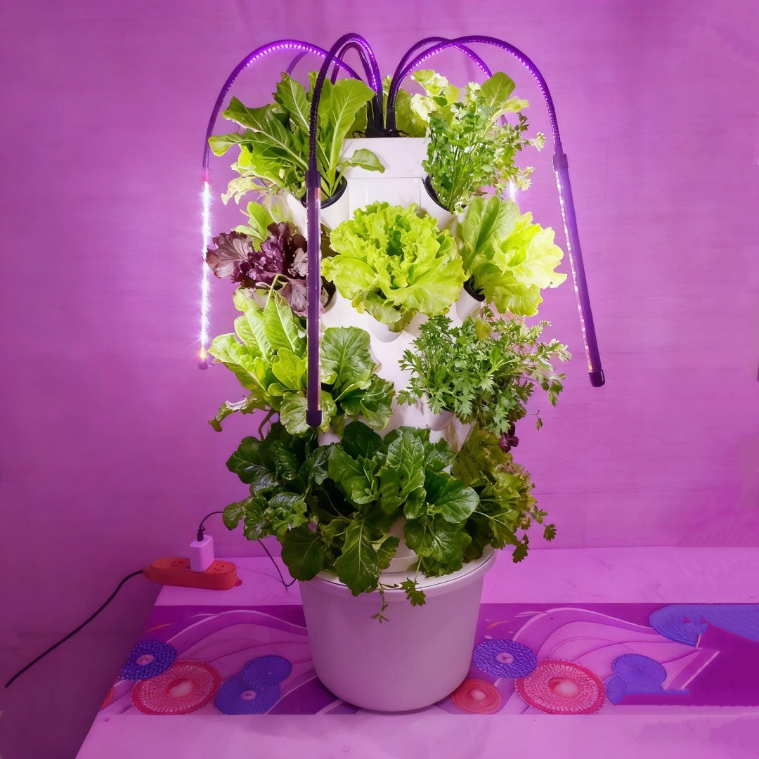 Indoor/outdoor 9 Layers 36 Holes AeroponicTower Aeroponics Herb/Flower/Vegetable Garden Vertical Hydroponic Growing Tower System