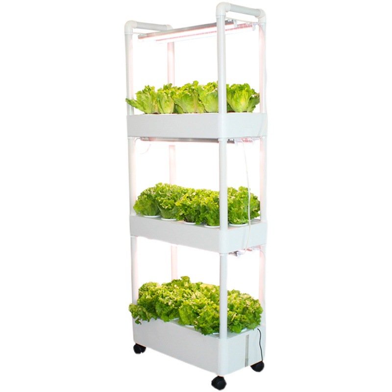 Balcony Gardening Vegetable Growing Hydroponic System for Kitchen 3-layer Smart Planter