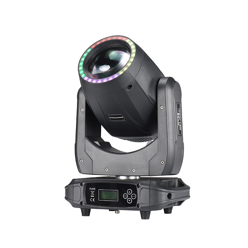 120W LED Moving Head Dj Lights Static Rotating with Halo Effect 5-Facet Prism Sound DMX for Show Christmas Club Party Wedding