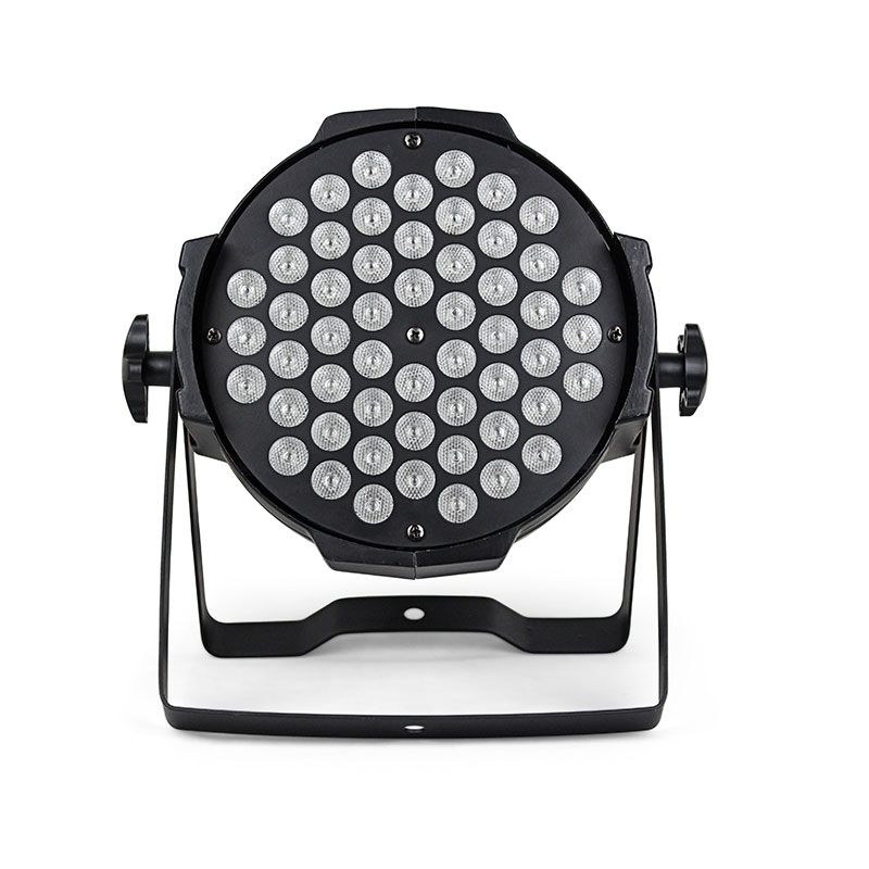 180W 54x3W LED PAR Light Indoor Stage Wash Light with RGBW Single Color or RGB 3-in-1 LEDs, 7-Channel DMX512 Control Stage Light for Party and Event Lighting