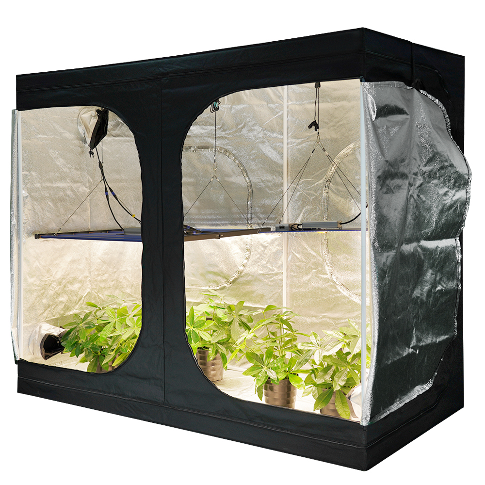 MEIJIU Hydroponics Indoor Grow 240x120X200CM 600D Grow Tent（with viewing window）