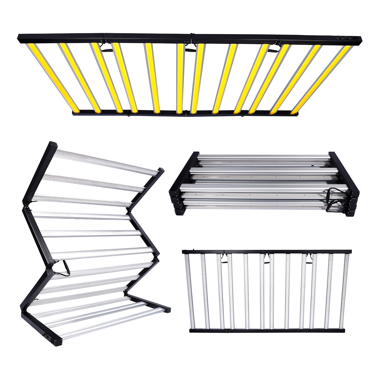 MEIJIU Commercial New Arrival Three Flexible 720W 1000W 1400W Full Spectrum Red White Light Bar Canopy for Seed Flower Stage