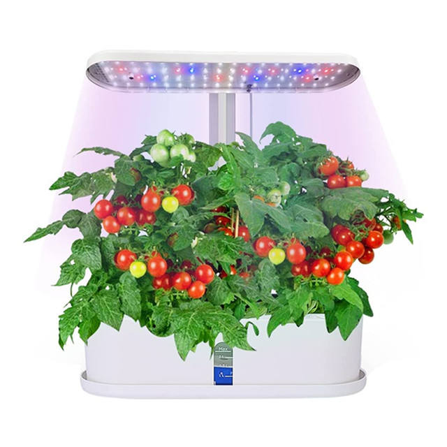 HOMEJOY Aero Smart Hydroponics Led Indoor Smart Mini Vegetable Home Garden Germination Hydrophonic Kit White Small Round