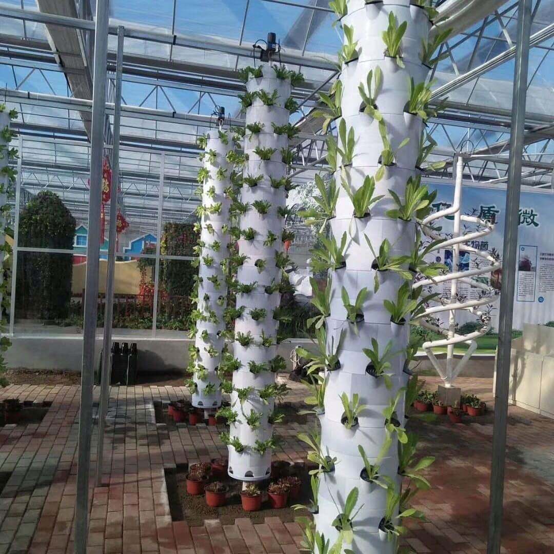 Searea Hydroponics Growing System Vertical Rotating Aeroponic Tower Farm