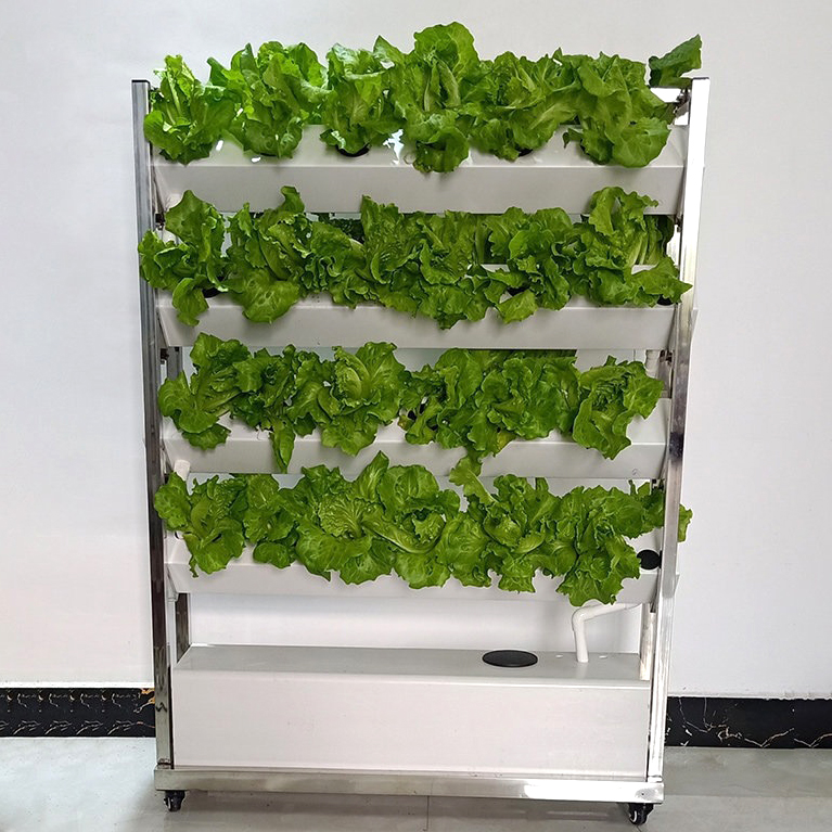 Hydroponics Vertical Farming Planting Square Channel System 100x100mm Indoor NFT Grow Kit Systems for Garden and Agricultural