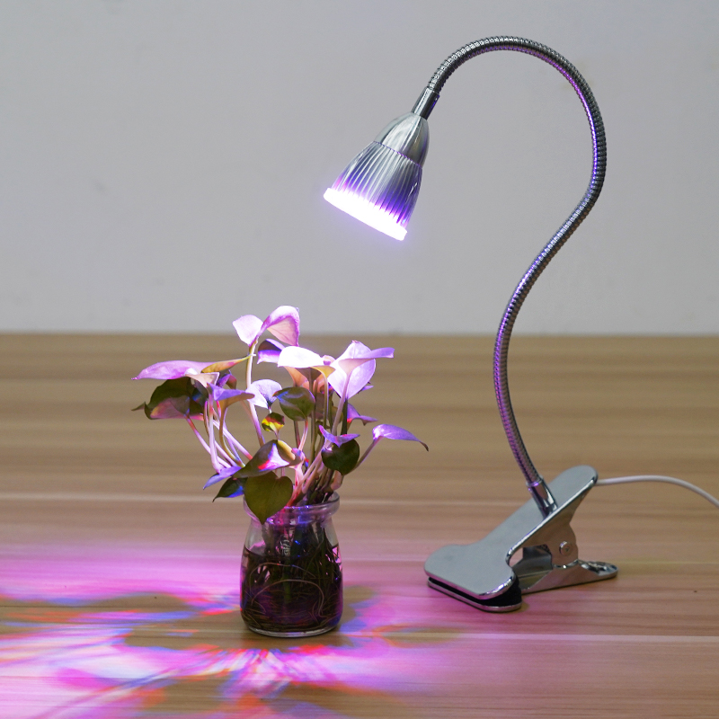 Clip On Grow Lights for Indoor Plants 7WFull Spectrum Plant Light