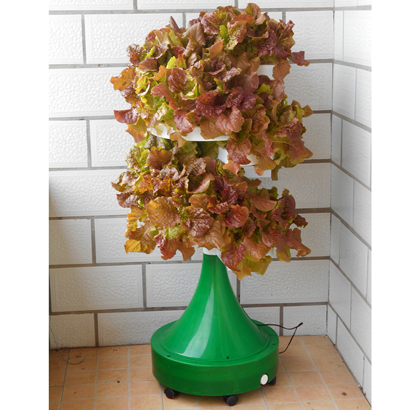 Spiral soilless cultivation tower planting rack