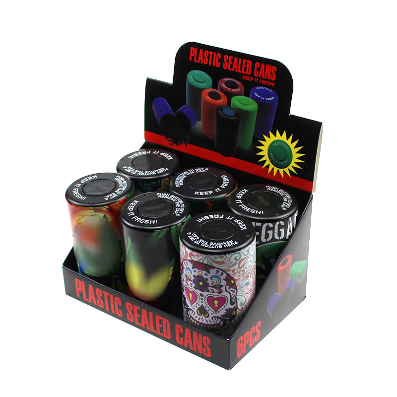 Skull hemp leaf sealed jar