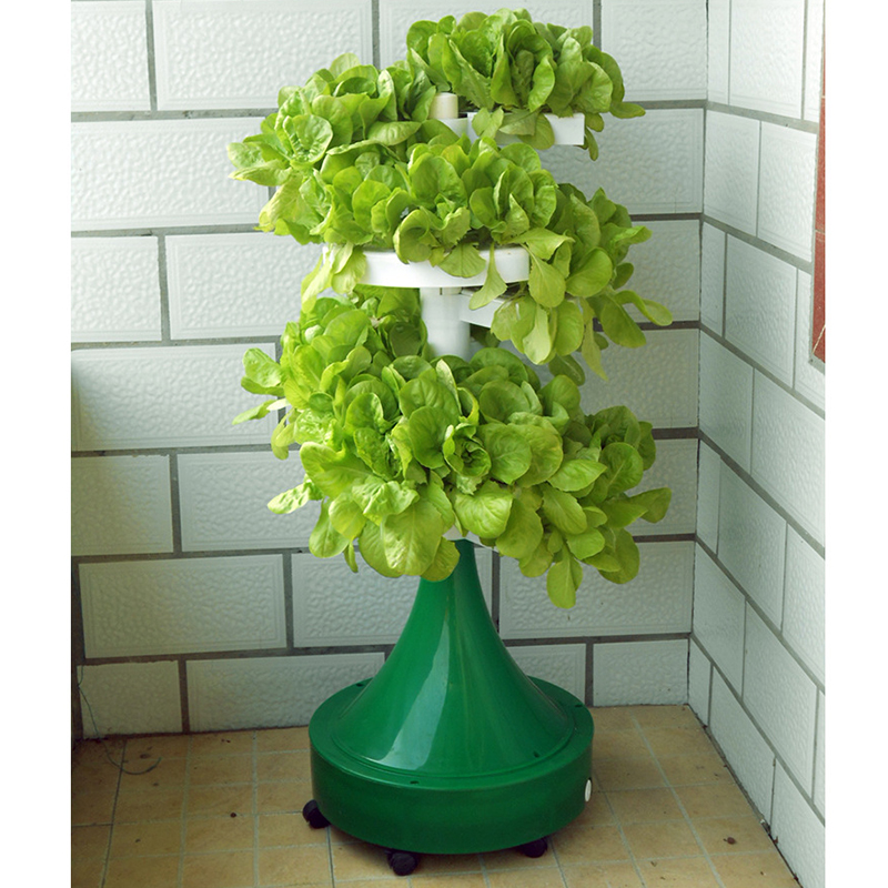 Spiral soilless cultivation tower planting rack
