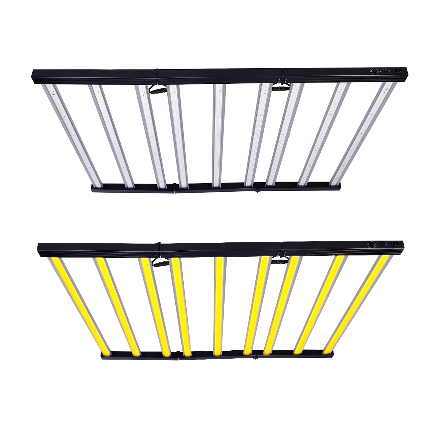 MEIJIU Commercial New Arrival Three Flexible 720W 1000W 1400W Full Spectrum Red White Light Bar Canopy for Seed Flower Stage