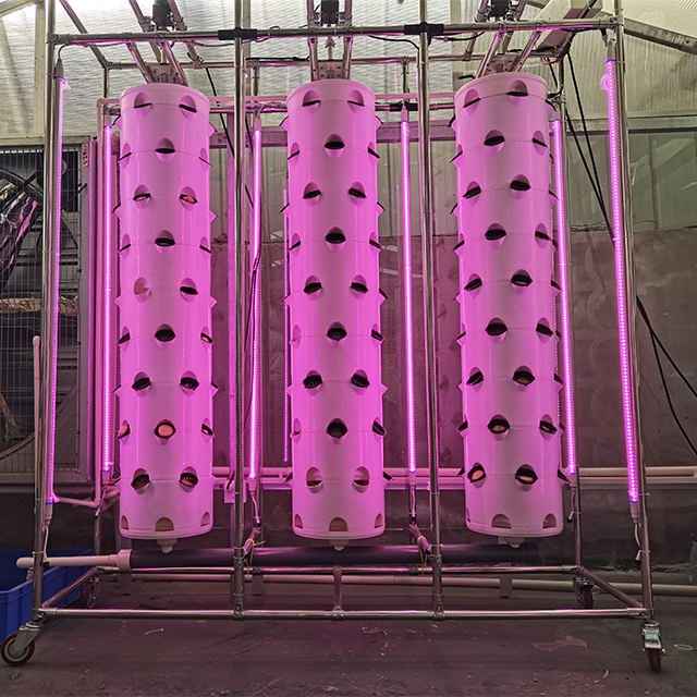 Searea Hydroponics Growing System Vertical Rotating Aeroponic Tower Farm