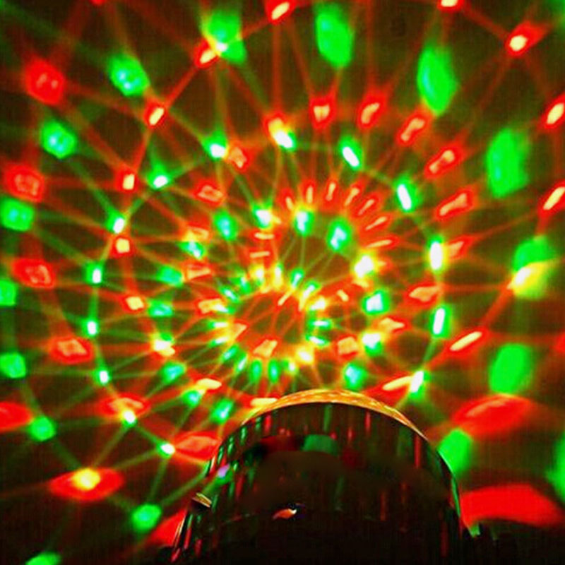 4w Dynamic Sound-Activated Magic Ball Light with Remote Control – Colorful Rotating Disco Lamp for KTV, Bars, and Party Rooms