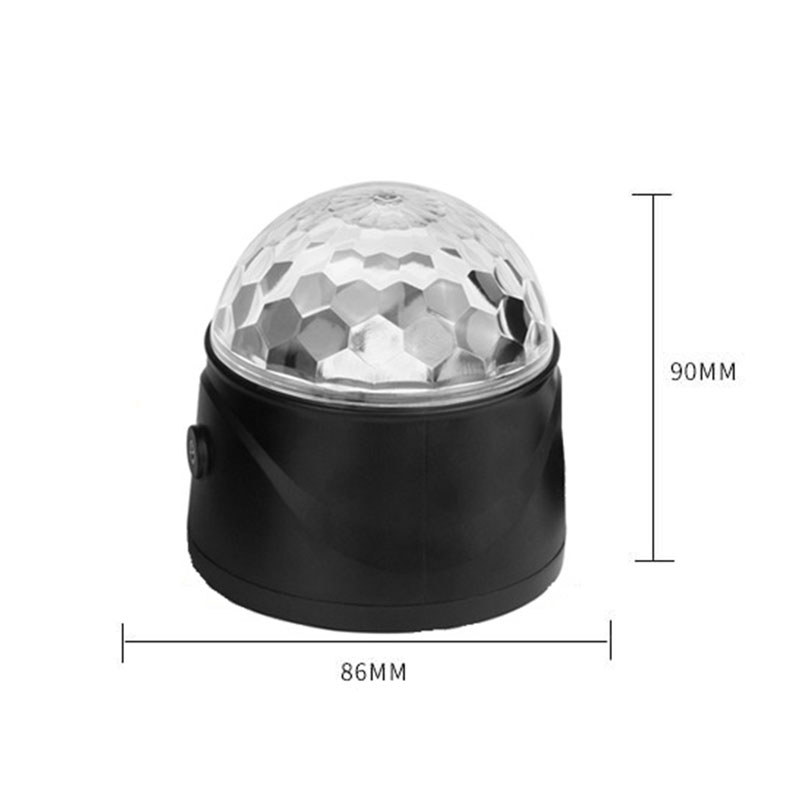 4w Dynamic Sound-Activated Magic Ball Light with Remote Control – Colorful Rotating Disco Lamp for KTV, Bars, and Party Rooms