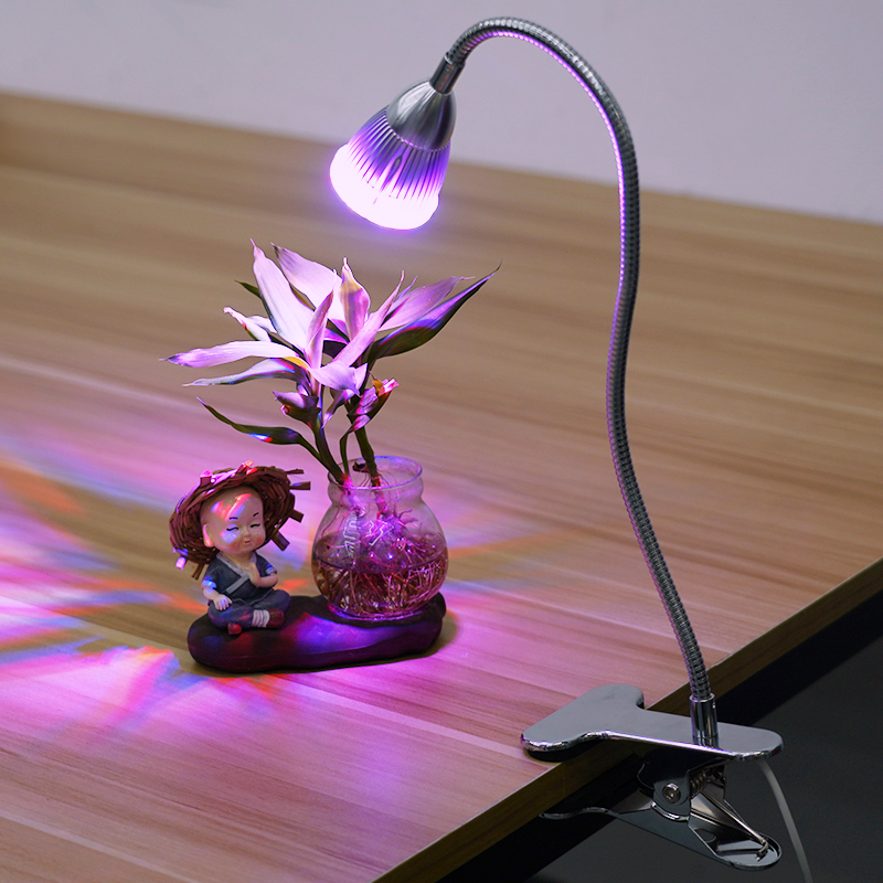 Clip On Grow Lights for Indoor Plants 7WFull Spectrum Plant Light