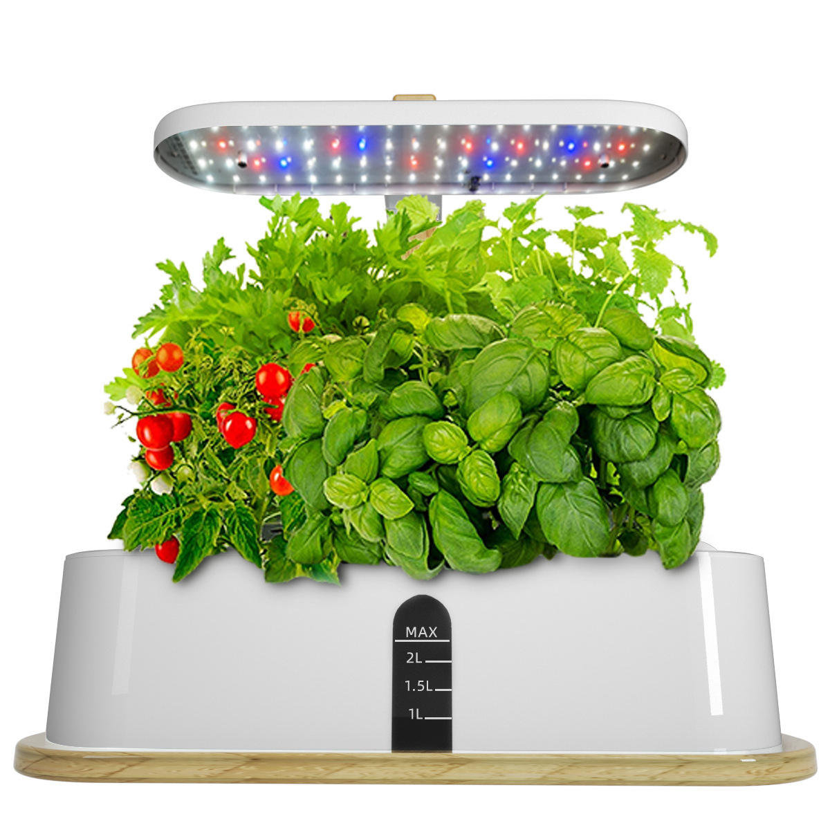 HOMEJOY Aero Smart Hydroponics Led Indoor Smart Mini Vegetable Home Garden Germination Hydrophonic Kit White Small Round