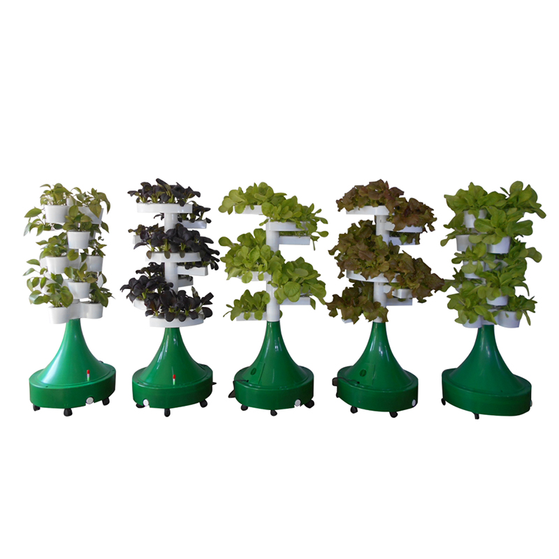 Spiral soilless cultivation tower planting rack
