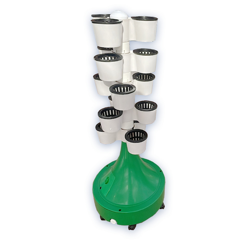 Flowerpot type soilless cultivation tower planting rack