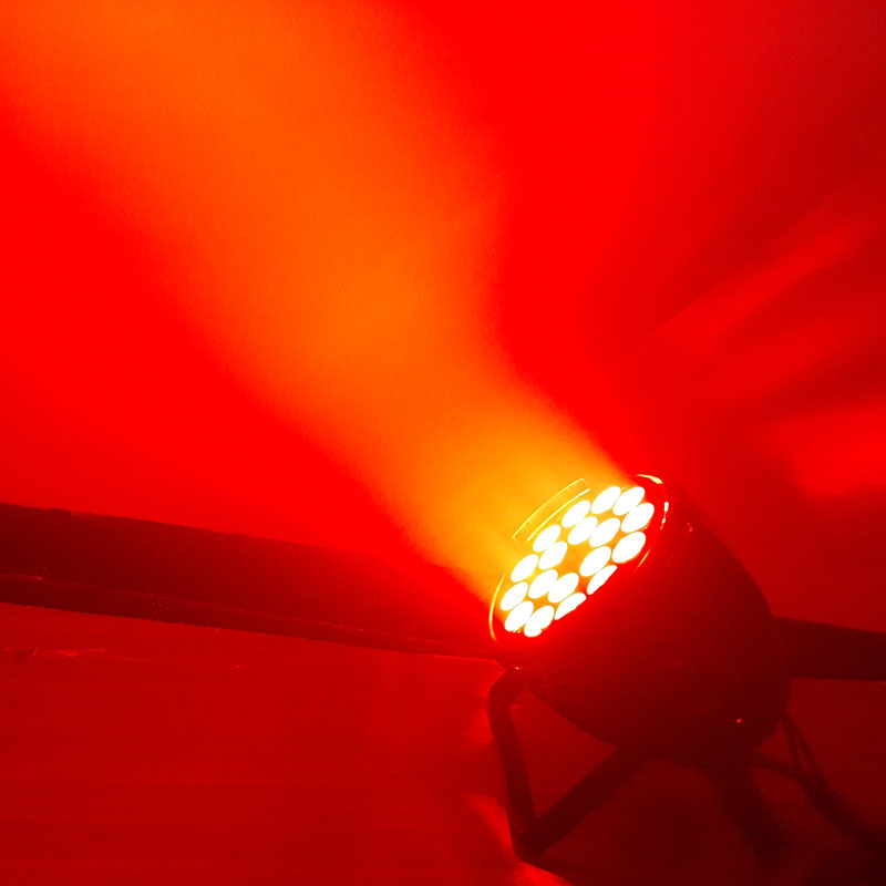 200W 18x10W 4-in-1 Full Color LED PAR Light, Indoor Stage Wash Light with Selectable Beam Angles (25°/35°/45°), DMX512 Control, Black or White Die-Cast Aluminum Housing, for Party and Event Lighting