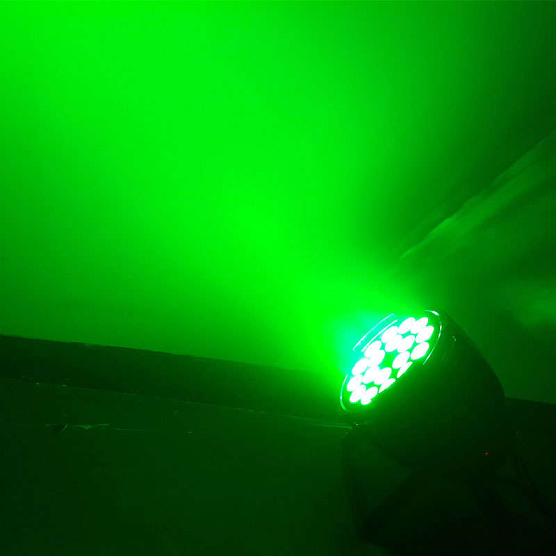 200W 18x10W 4-in-1 Full Color LED PAR Light, Indoor Stage Wash Light with Selectable Beam Angles (25°/35°/45°), DMX512 Control, Black or White Die-Cast Aluminum Housing, for Party and Event Lighting