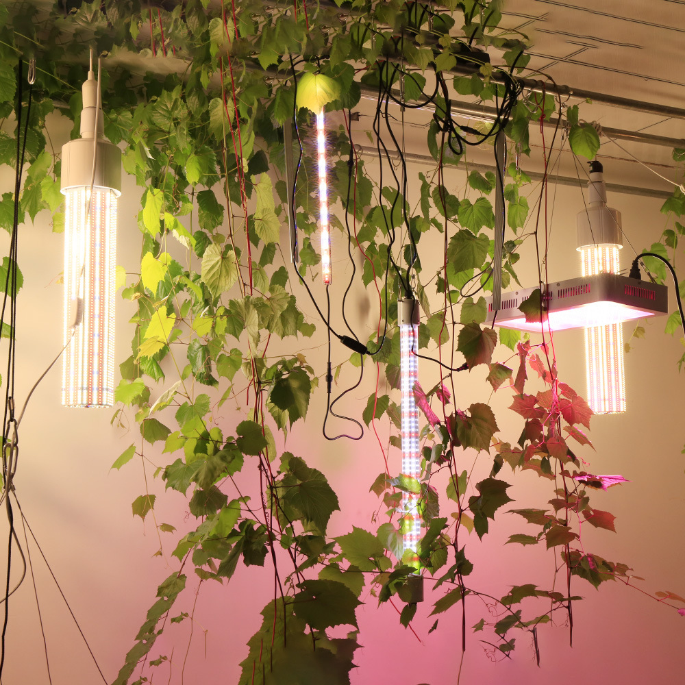 360 DegreeAluminum IP65 Grow Light Supplemental Lighting Full Spectrum Tube for Vegetables Fruits Flowers Greenhouse