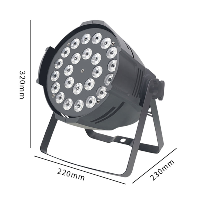200W 24x10W RGBW 4-in-1 LED PAR Light, 8-Channel Indoor Stage Wash Light with DMX512, Sound Activated & Master-Slave Control, Aluminum Housing for Party, Event, DJ, Wedding, and Stage Lighting