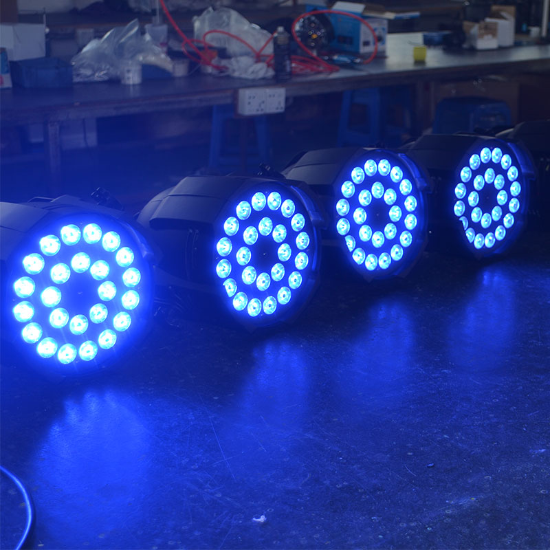 200W 24x10W RGBW 4-in-1 LED PAR Light, 8-Channel Indoor Stage Wash Light with DMX512, Sound Activated & Master-Slave Control, Aluminum Housing for Party, Event, DJ, Wedding, and Stage Lighting