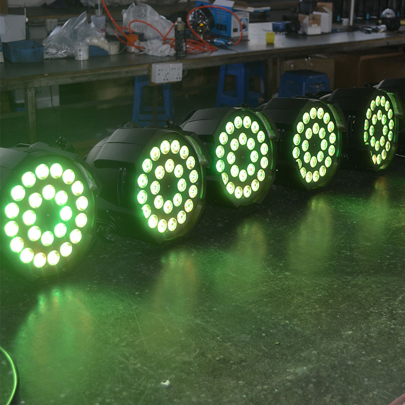 200W 24x10W RGBW 4-in-1 LED PAR Light, 8-Channel Indoor Stage Wash Light with DMX512, Sound Activated & Master-Slave Control, Aluminum Housing for Party, Event, DJ, Wedding, and Stage Lighting