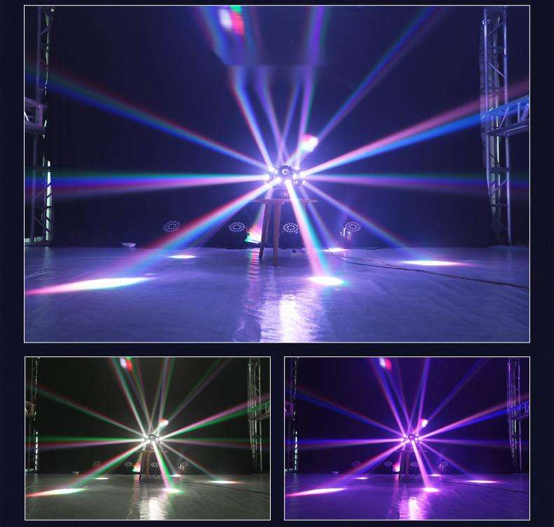 18*10w Three Heads Beam Moving Head Laser Rotating Hair Photodiode Disco Lights Bar Disco Stage Lighting