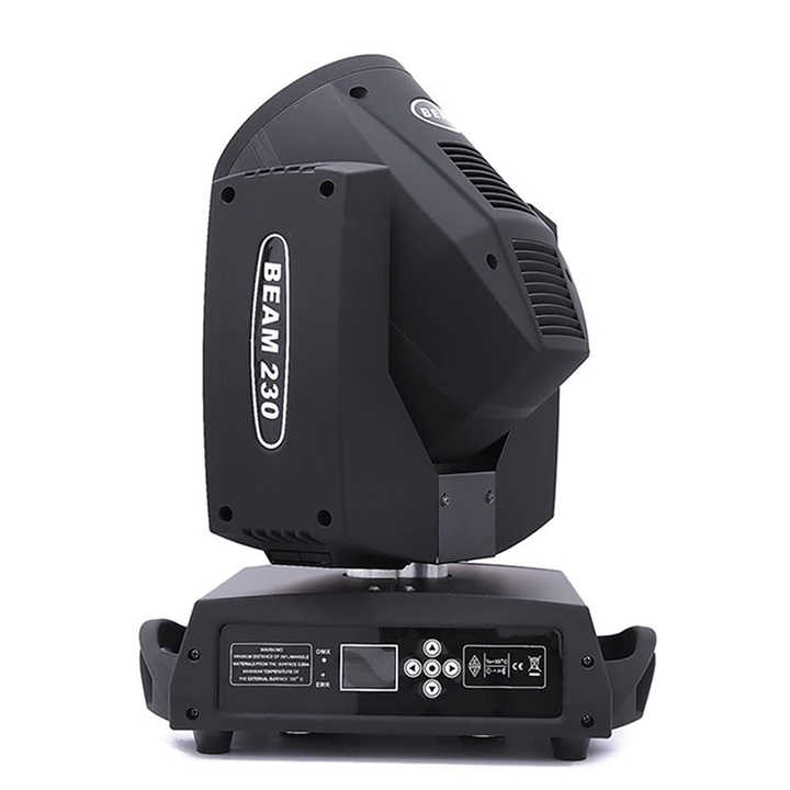 370W Moving Head Light with Osram 7R Lamp 14 Colors 18 Static Patterns 8/16/24 Prism Effects DMX512 8000K Color Temperature 0-100% Linear Dimming Black Aluminum PMMA