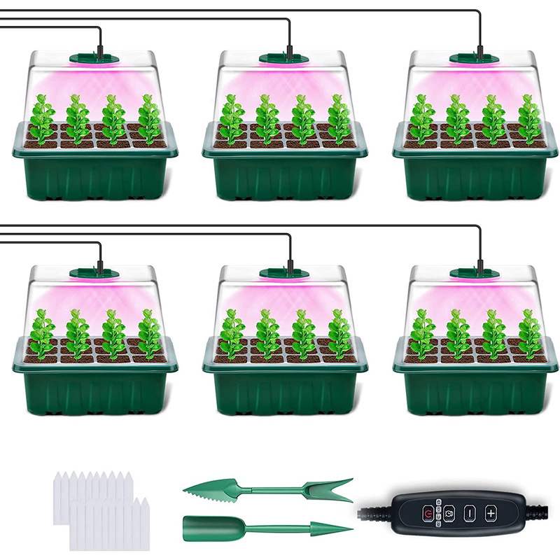 Higher Dome Seed Starter Kit Plastic Seedling Trays for Effective Germination