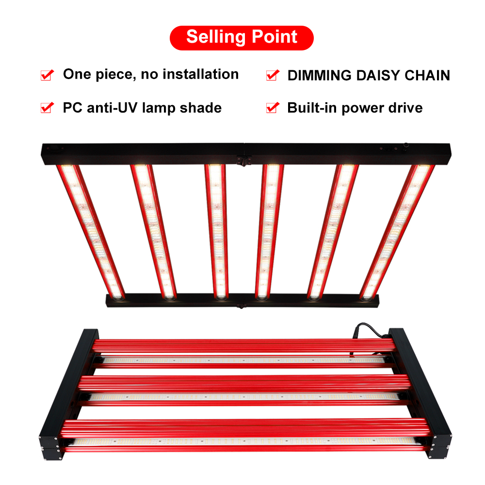 Meijiu Advanced 720W Full Spectrum LED Grow Lights with Separate Control Function for Professional Horticulture Applications